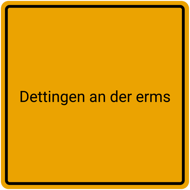 Meldebestätigung Dettingen an der Erms